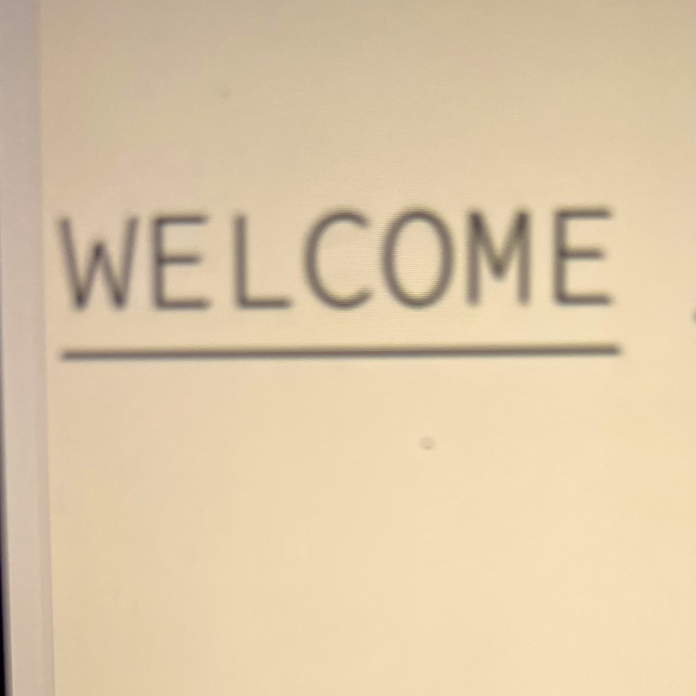 Welcome